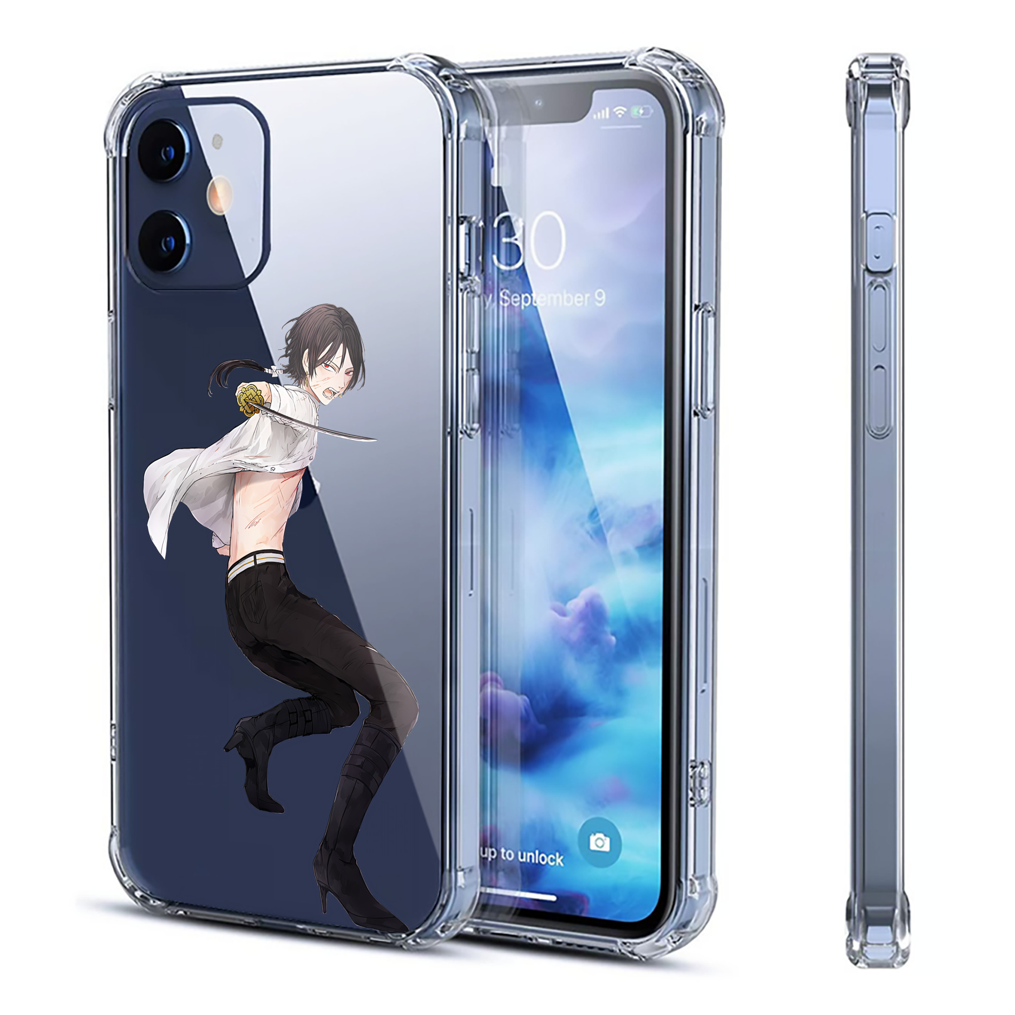（画像用） 刀剣乱舞 Touken Ranbu 【iPhone 12シリーズ対応】透明スマホケース（クリアソフトケース）